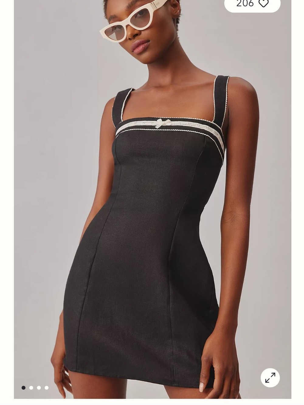 Reformation Elana Linen dress